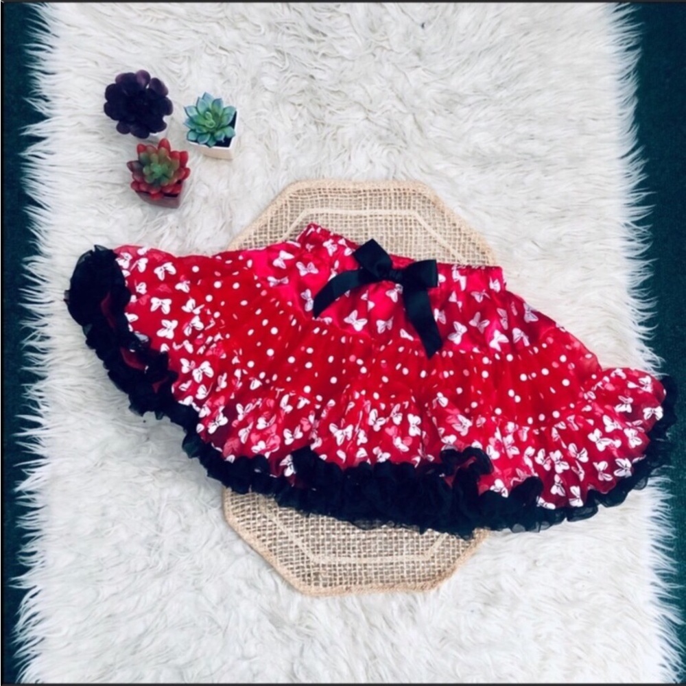 Disney Parks Minnie Mouse Tiered Tutu Skirt